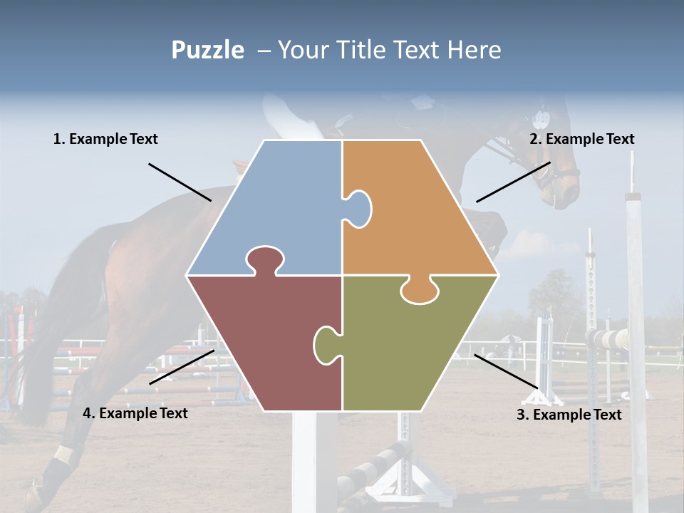 Rivalry Riders Horseback PowerPoint Template