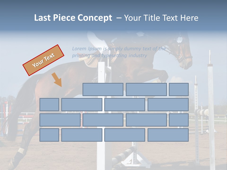 Rivalry Riders Horseback PowerPoint Template