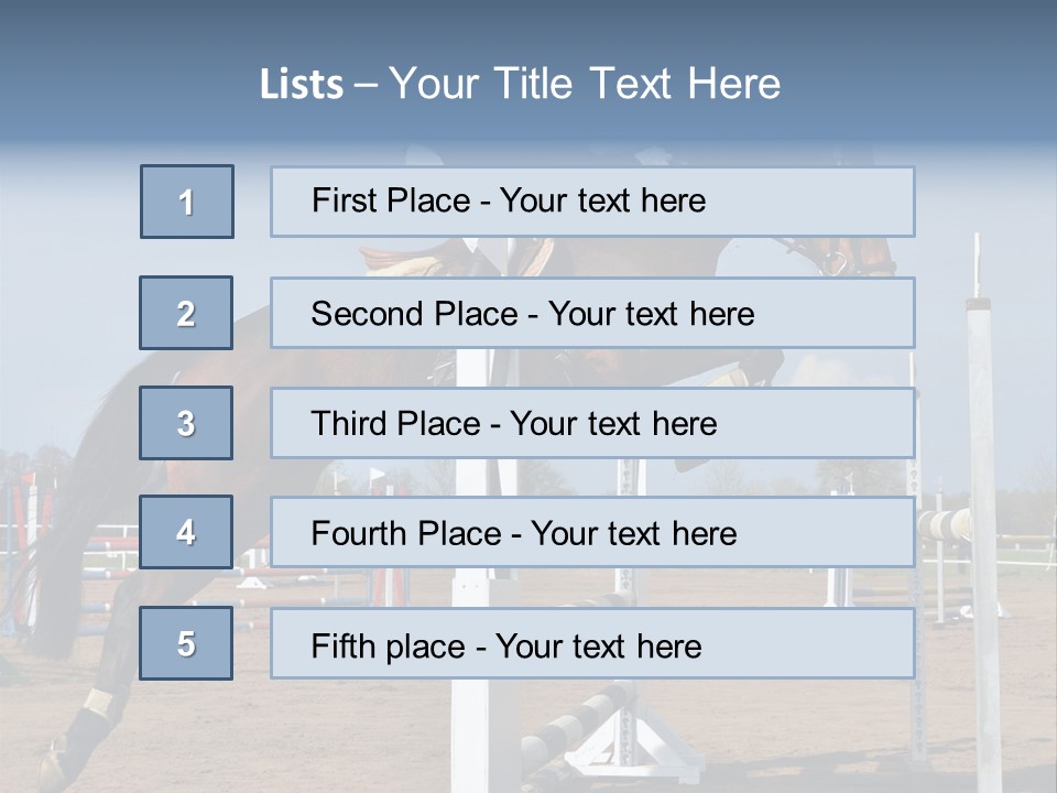 Rivalry Riders Horseback PowerPoint Template