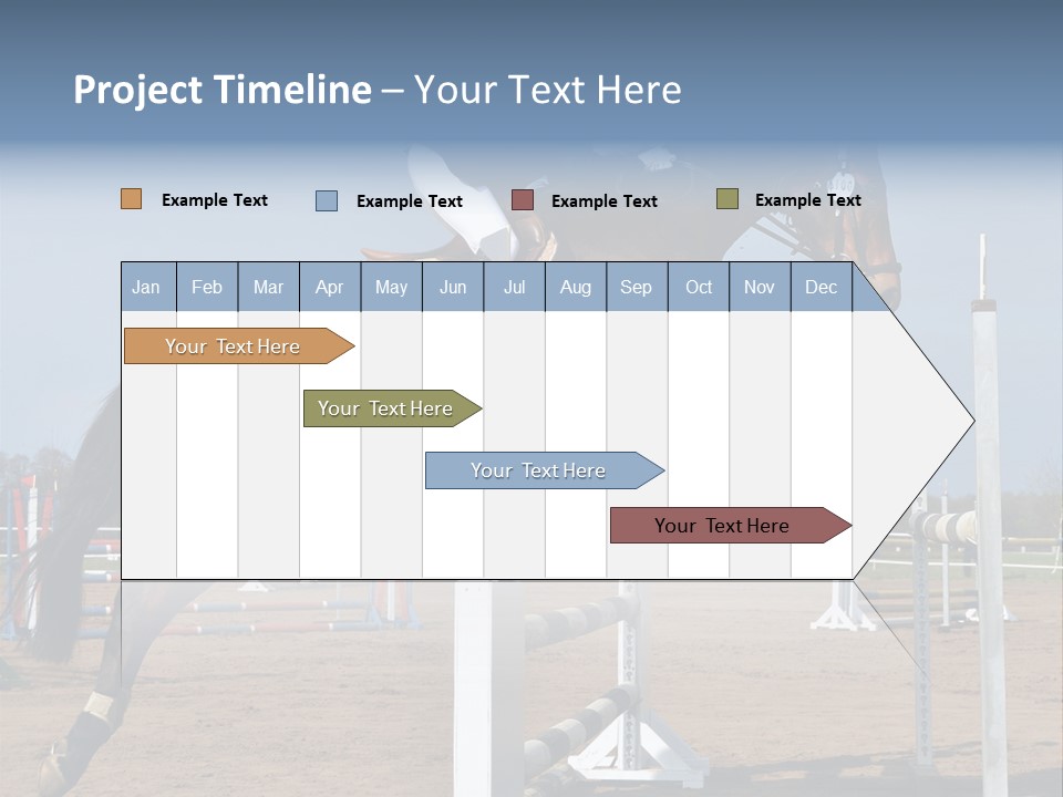 Rivalry Riders Horseback PowerPoint Template