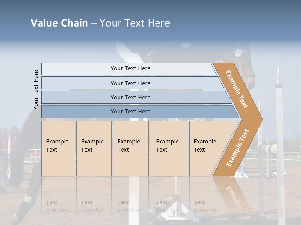 Rivalry Riders Horseback PowerPoint Template