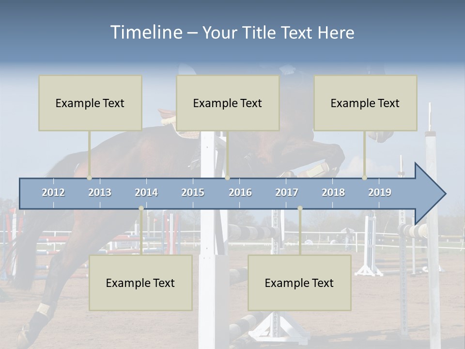 Rivalry Riders Horseback PowerPoint Template