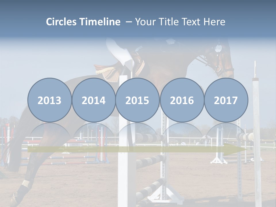 Rivalry Riders Horseback PowerPoint Template