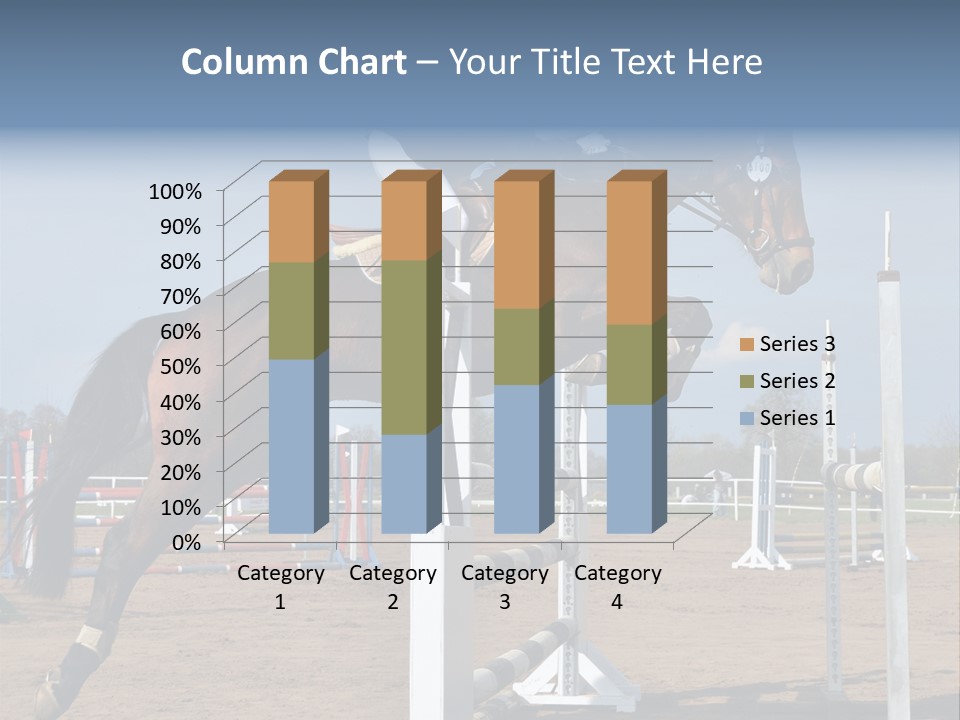 Rivalry Riders Horseback PowerPoint Template