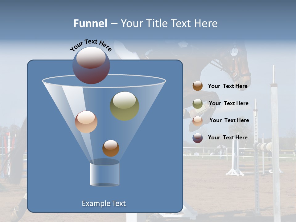 Rivalry Riders Horseback PowerPoint Template