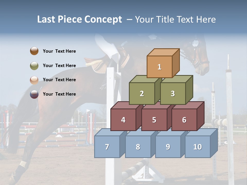 Rivalry Riders Horseback PowerPoint Template