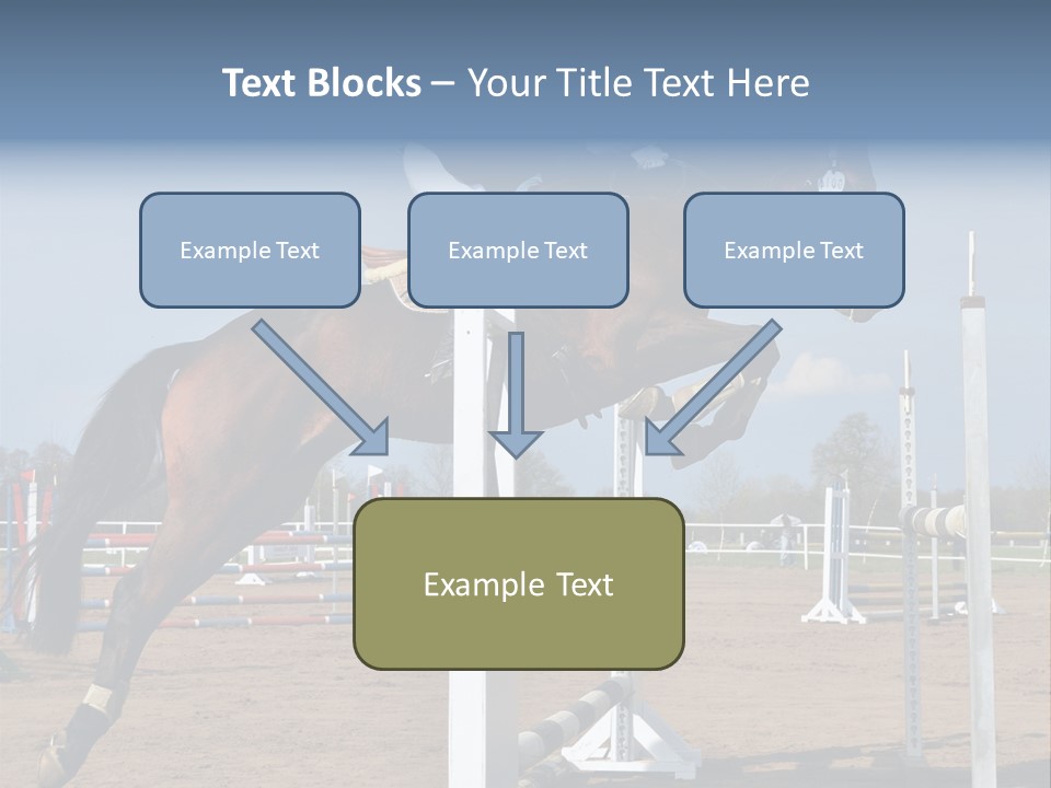 Rivalry Riders Horseback PowerPoint Template