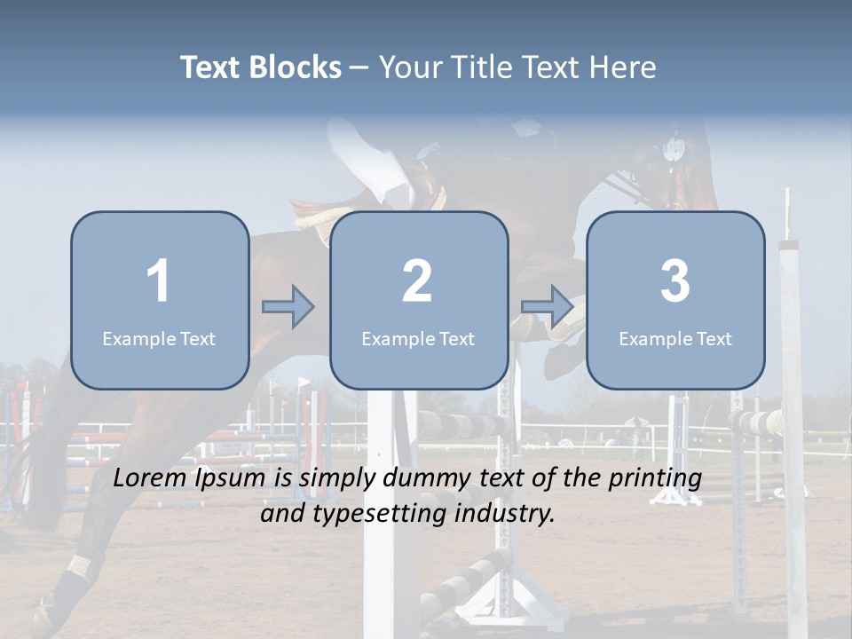 Rivalry Riders Horseback PowerPoint Template