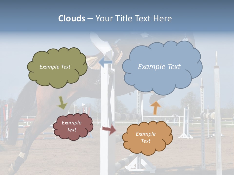 Rivalry Riders Horseback PowerPoint Template