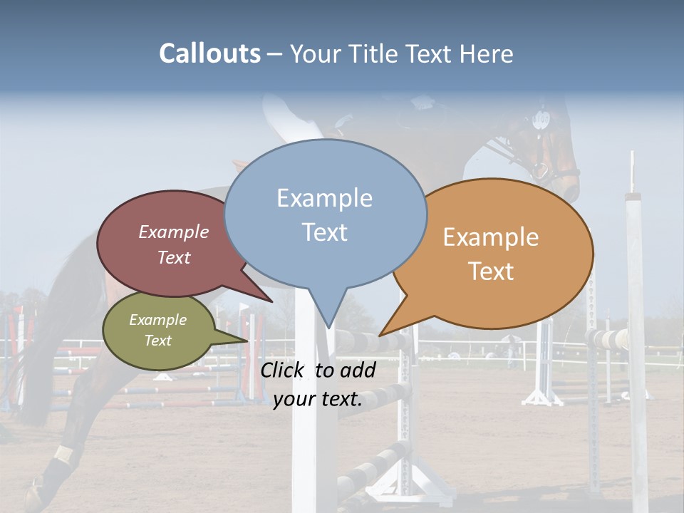 Rivalry Riders Horseback PowerPoint Template