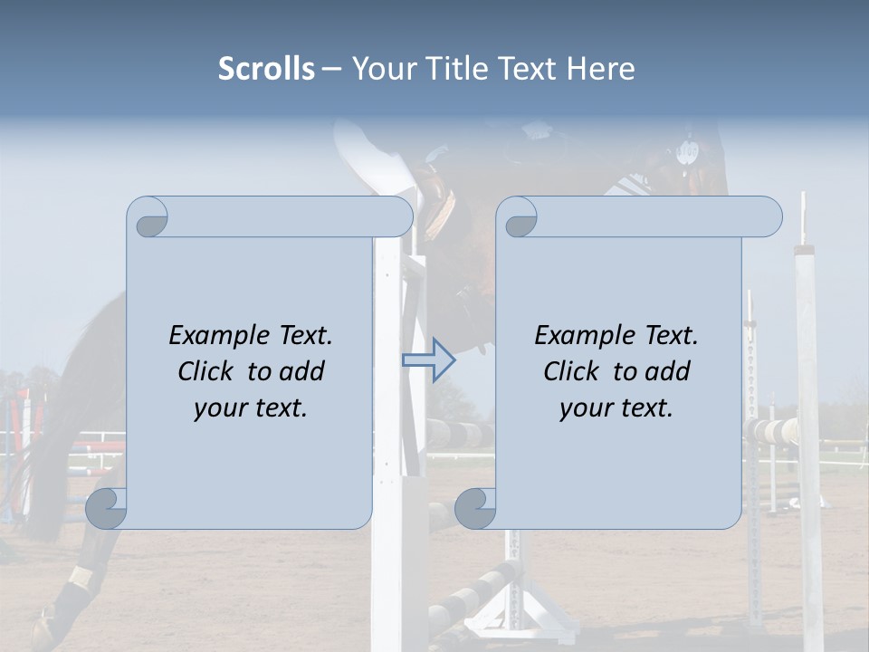 Rivalry Riders Horseback PowerPoint Template