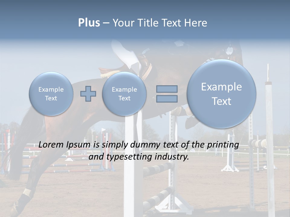 Rivalry Riders Horseback PowerPoint Template