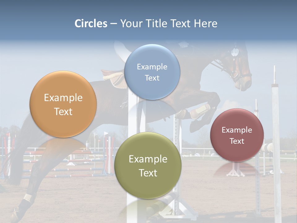 Rivalry Riders Horseback PowerPoint Template