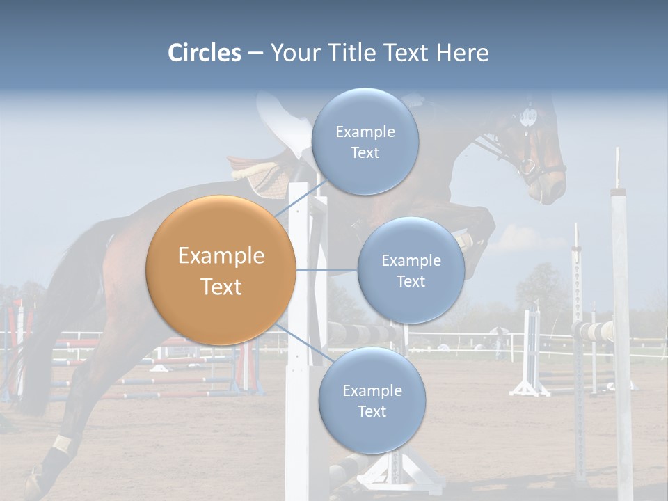 Rivalry Riders Horseback PowerPoint Template