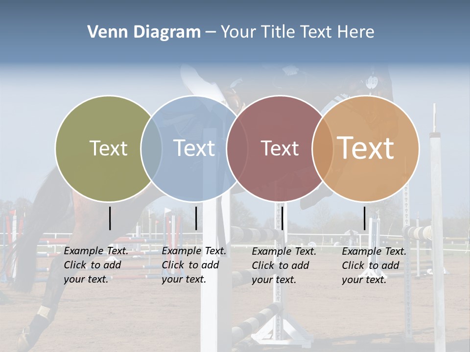 Rivalry Riders Horseback PowerPoint Template