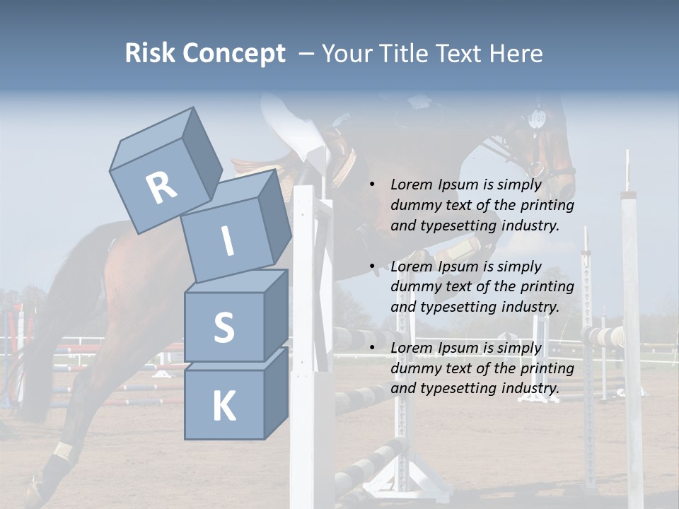 Rivalry Riders Horseback PowerPoint Template