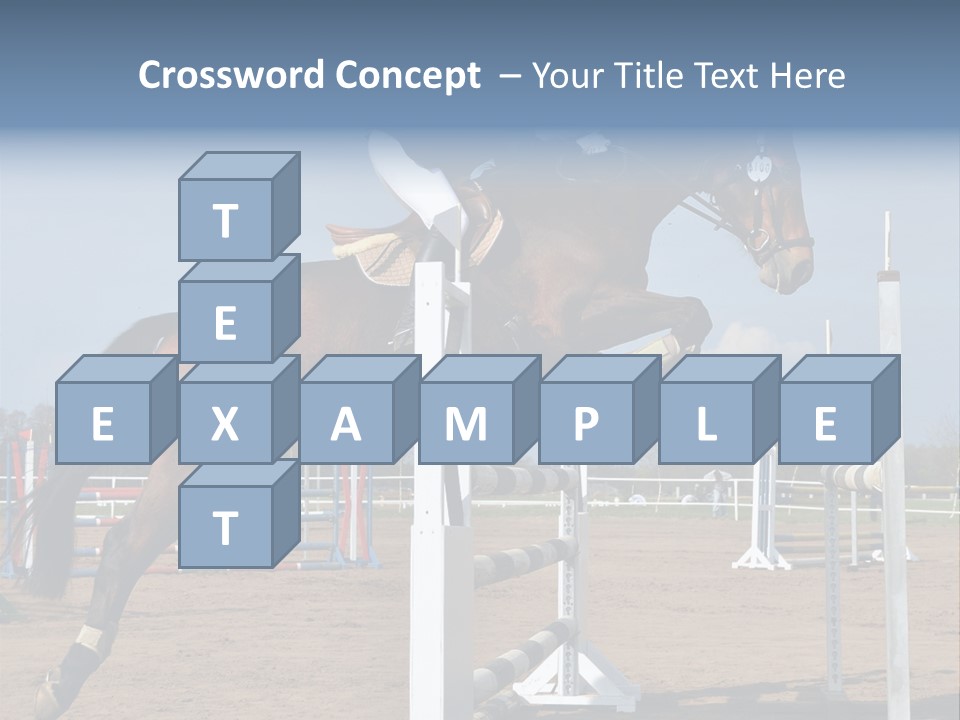 Rivalry Riders Horseback PowerPoint Template