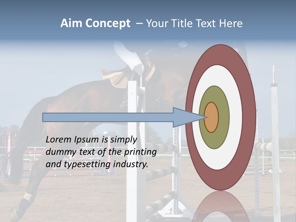 Rivalry Riders Horseback PowerPoint Template