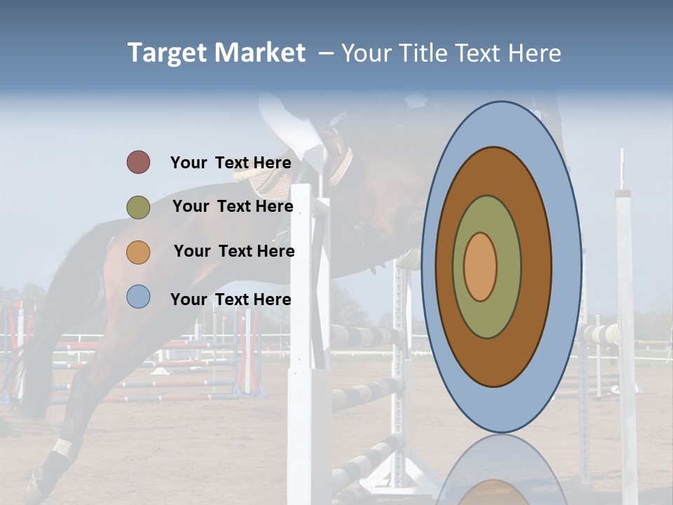 Rivalry Riders Horseback PowerPoint Template