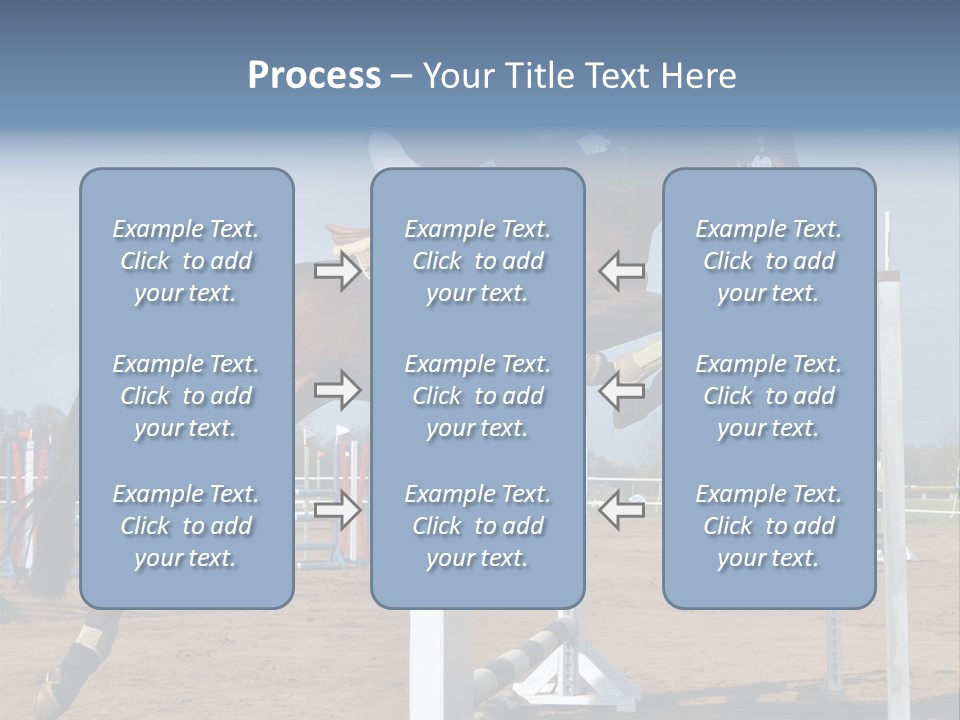 Rivalry Riders Horseback PowerPoint Template