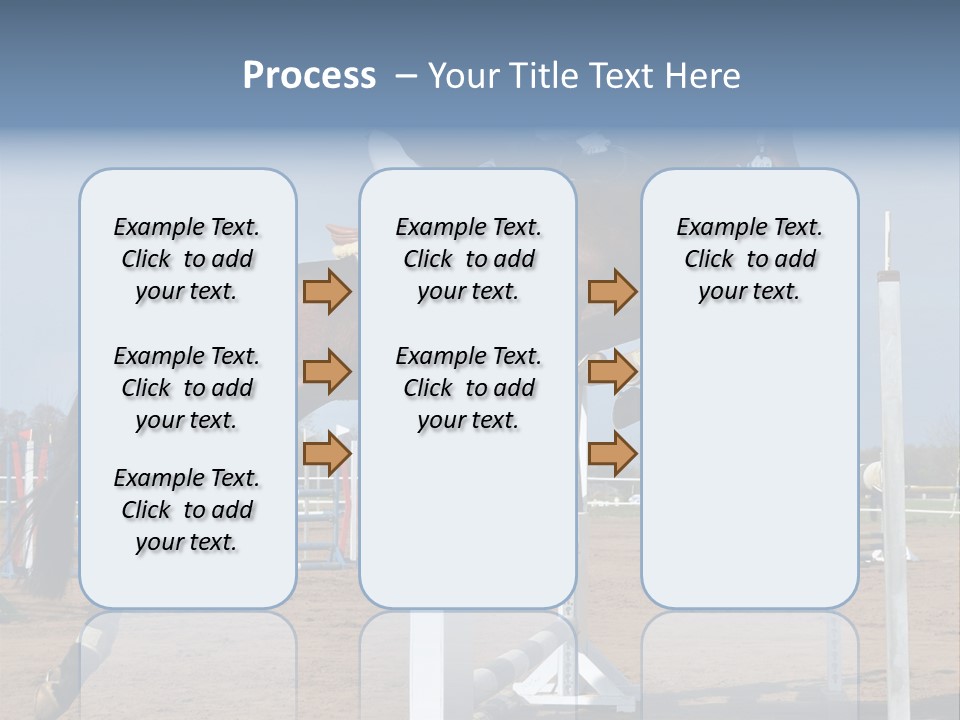 Rivalry Riders Horseback PowerPoint Template
