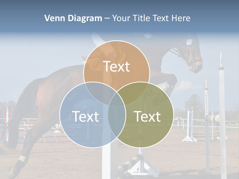 Rivalry Riders Horseback PowerPoint Template