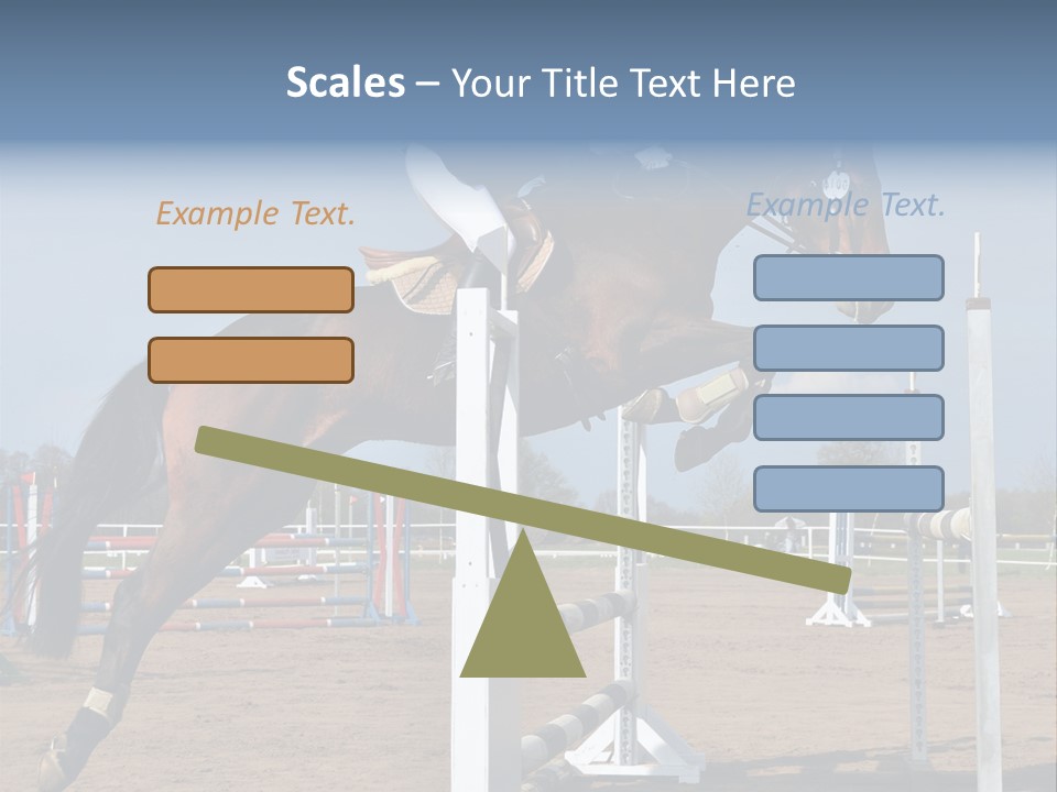 Rivalry Riders Horseback PowerPoint Template