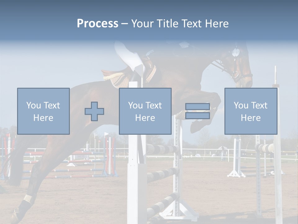 Rivalry Riders Horseback PowerPoint Template