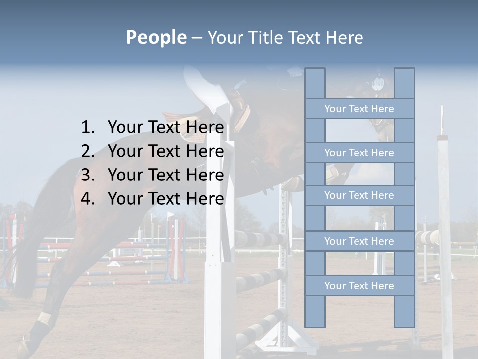 Rivalry Riders Horseback PowerPoint Template