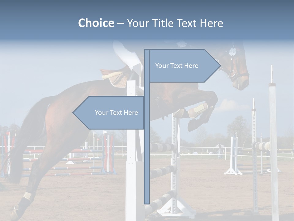 Rivalry Riders Horseback PowerPoint Template