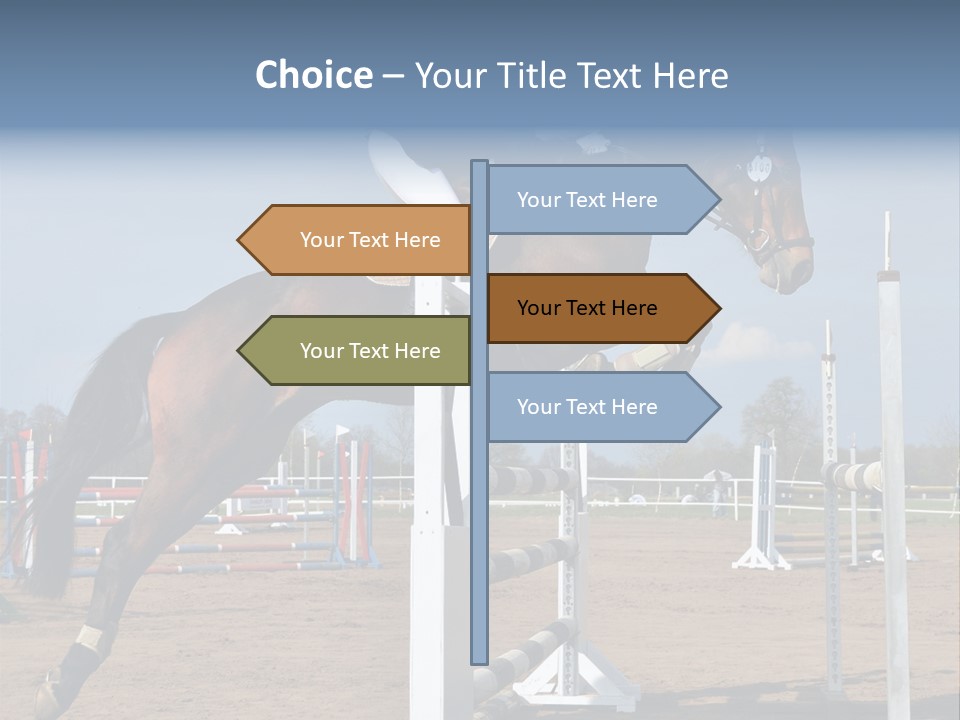 Rivalry Riders Horseback PowerPoint Template