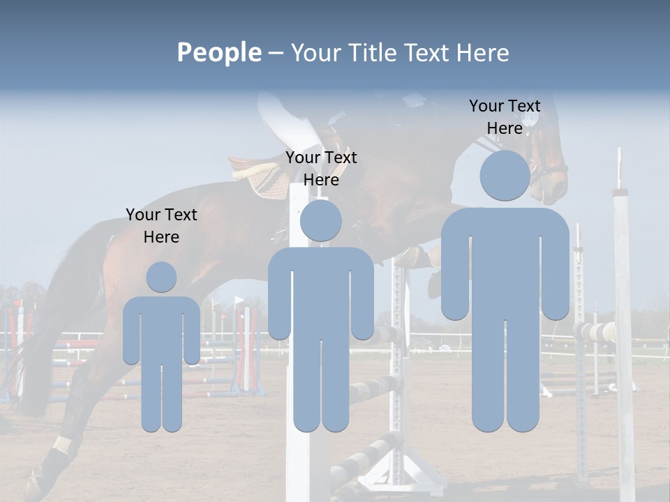 Rivalry Riders Horseback PowerPoint Template
