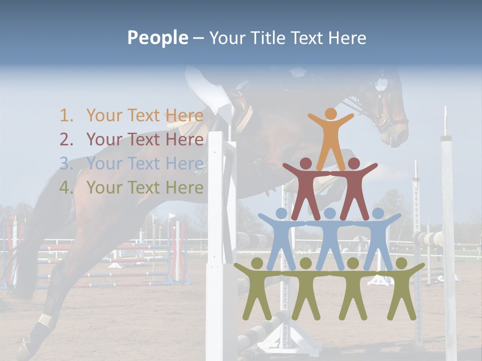 Rivalry Riders Horseback PowerPoint Template
