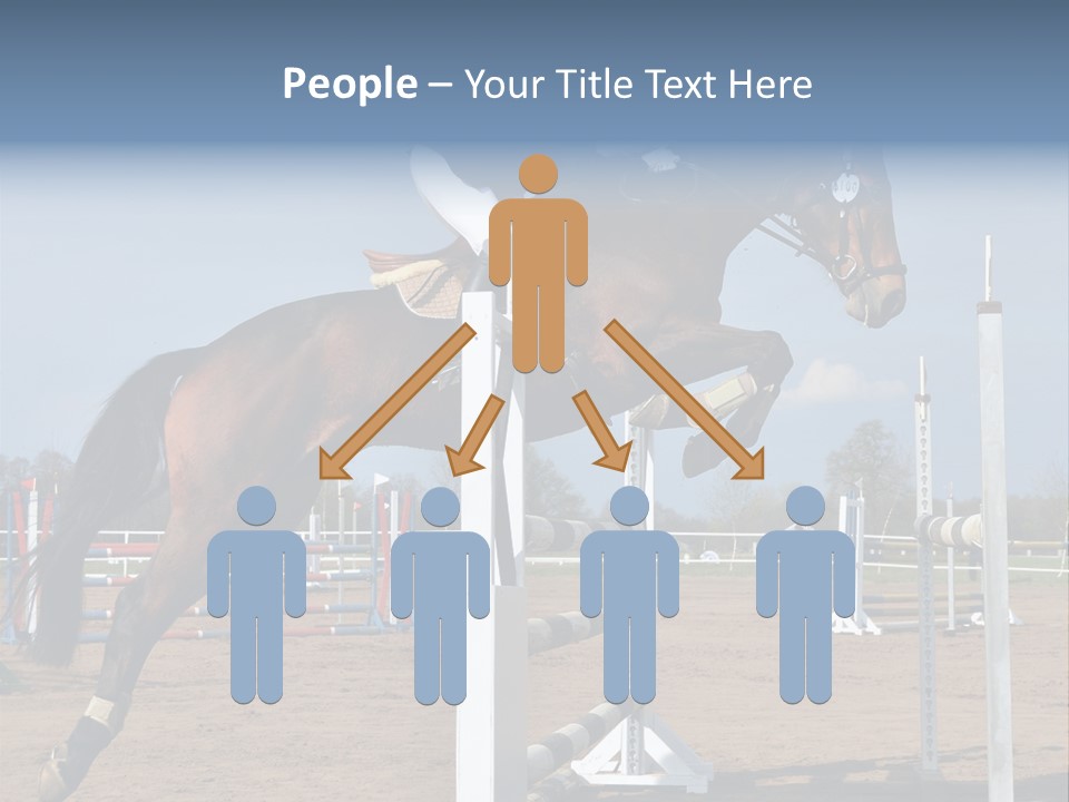 Rivalry Riders Horseback PowerPoint Template