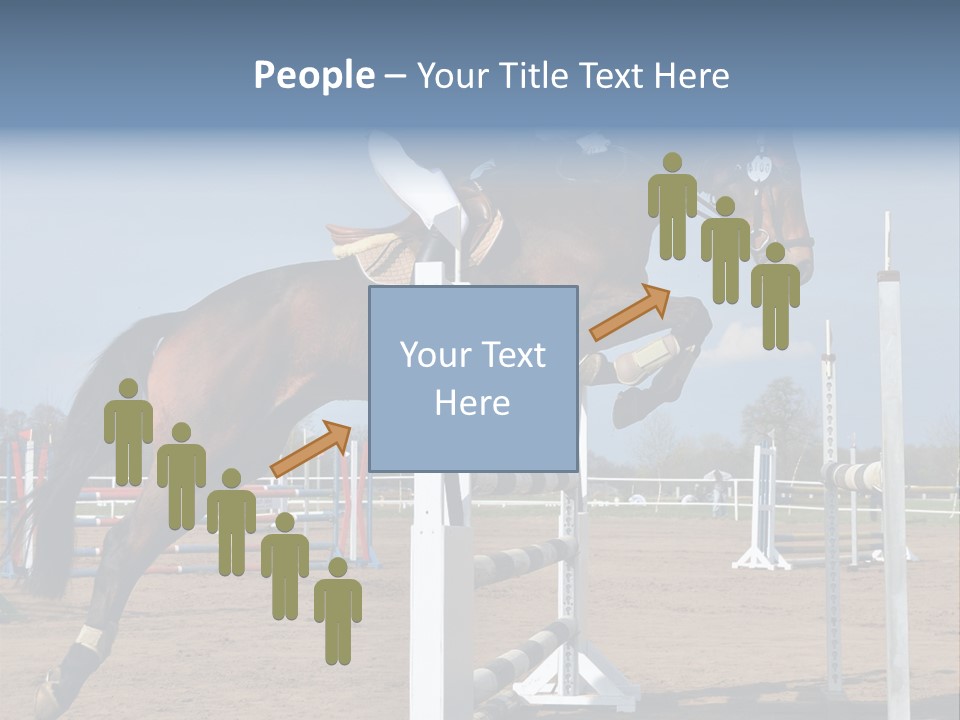 Rivalry Riders Horseback PowerPoint Template