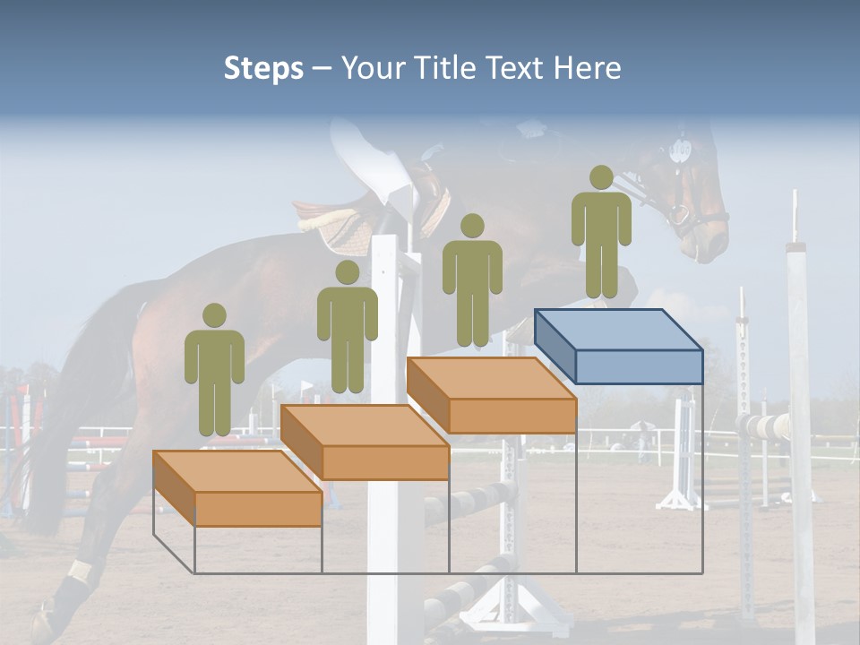 Rivalry Riders Horseback PowerPoint Template
