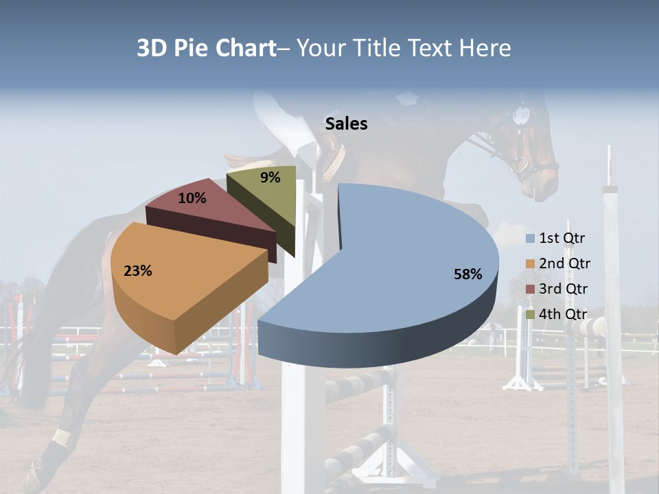 Rivalry Riders Horseback PowerPoint Template