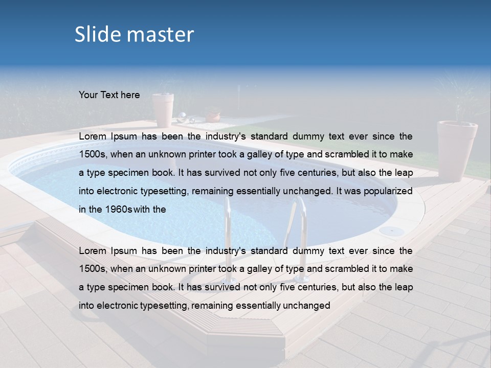 Foil Grass Living Space PowerPoint Template