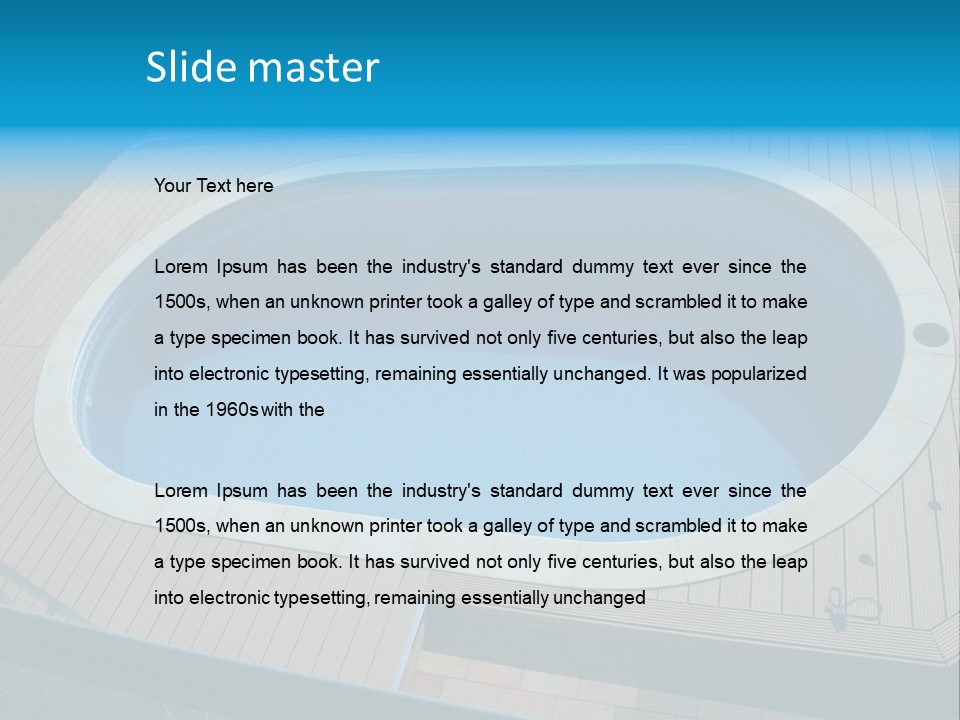 Water Kerb Foil PowerPoint Template