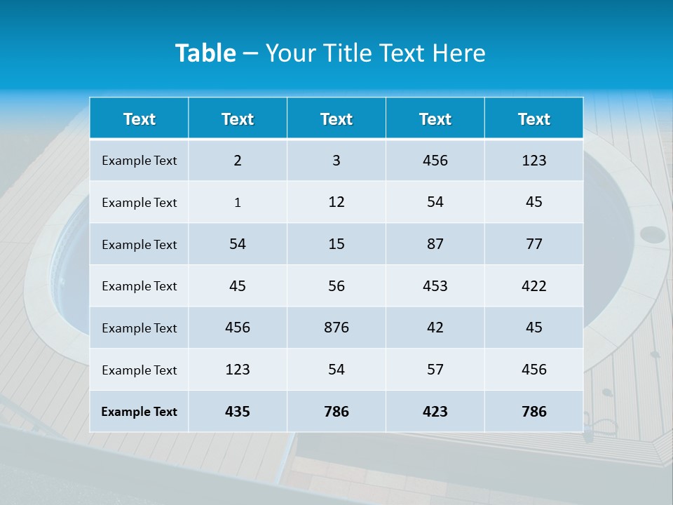 Water Kerb Foil PowerPoint Template