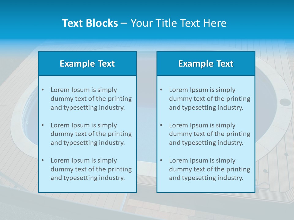 Water Kerb Foil PowerPoint Template