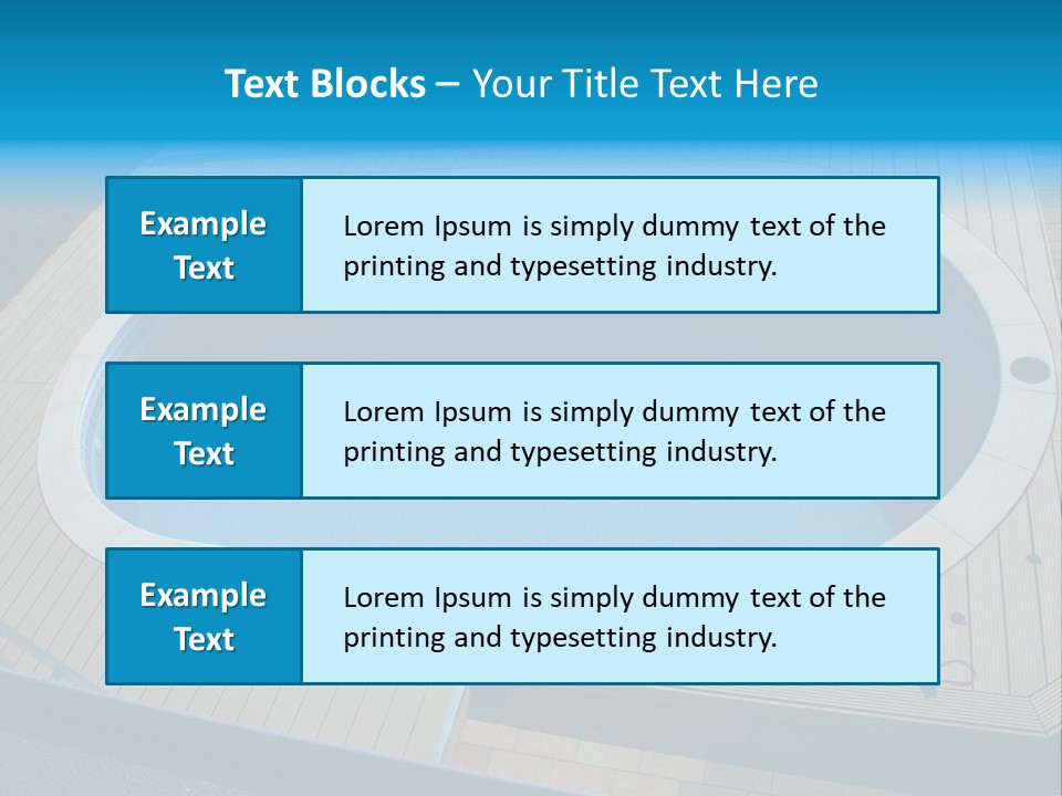 Water Kerb Foil PowerPoint Template
