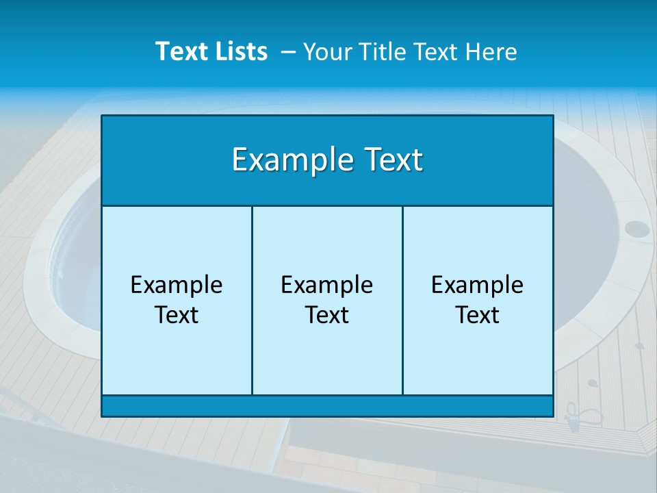 Water Kerb Foil PowerPoint Template