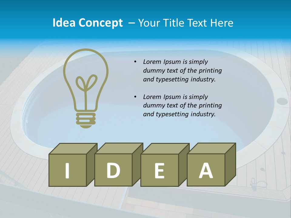 Water Kerb Foil PowerPoint Template