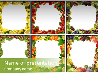 Group Nut Raspberry PowerPoint Template