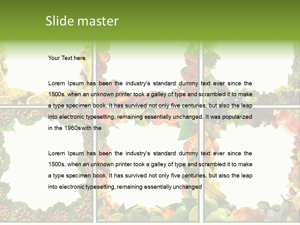 Group Nut Raspberry PowerPoint Template