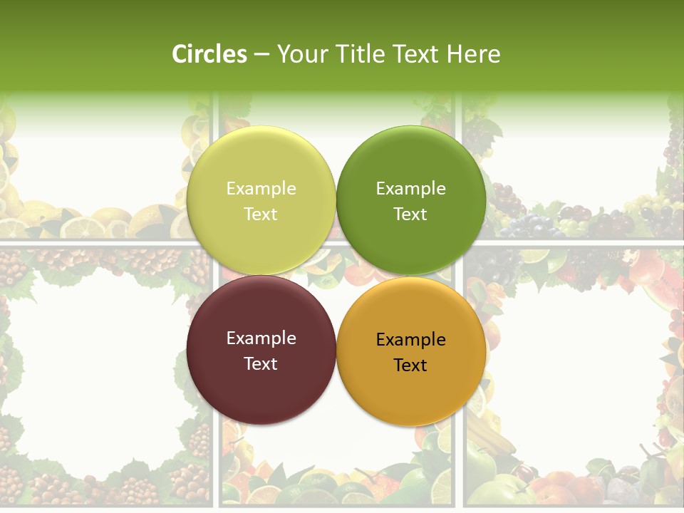 Group Nut Raspberry PowerPoint Template