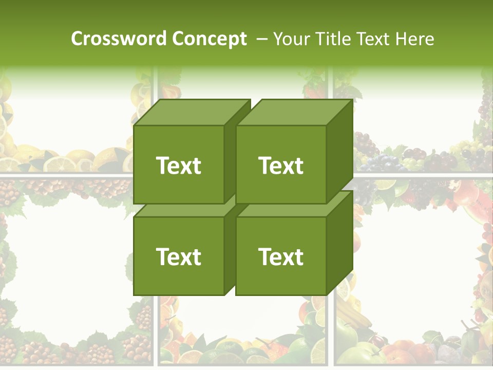 Group Nut Raspberry PowerPoint Template