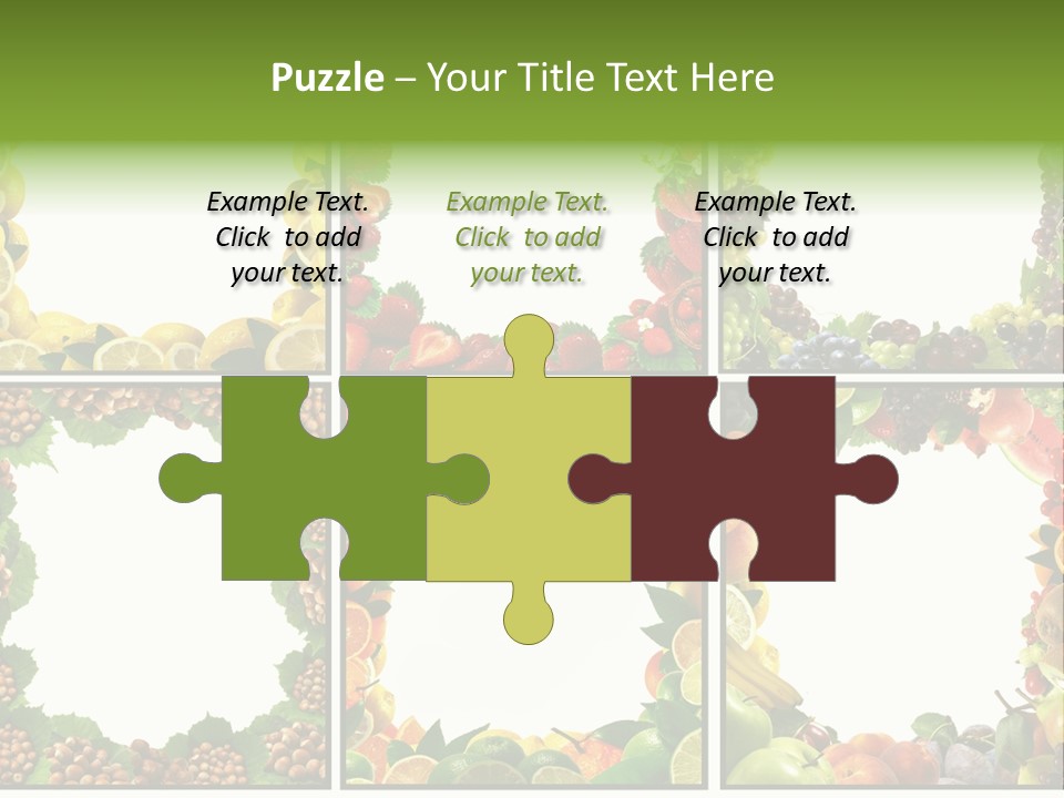 Group Nut Raspberry PowerPoint Template