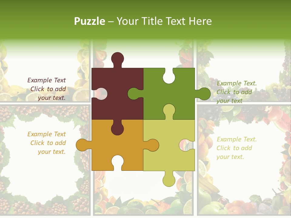 Group Nut Raspberry PowerPoint Template